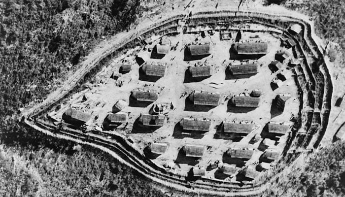 An aerial view of a Strategic Hamlet. —TheNews/File