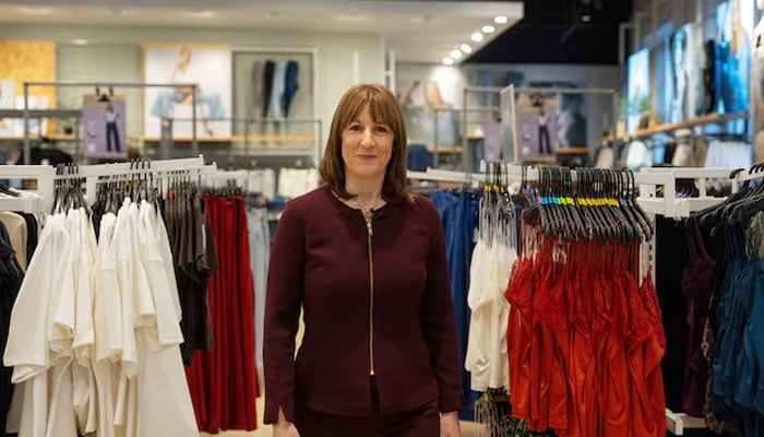 British Chancellor of the Exchequer, Rachel Reeves, visits a Primark store in London, England November 24, 2025.—Reuters