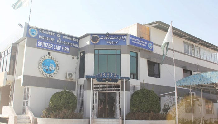 Quetta Chamber of Commerce and Industry, Balochistan building. — Facebook@QCCIBalochistan/File