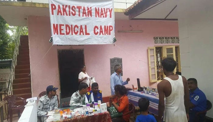 Pakistan Navy Medical Camp. —TheNews/File