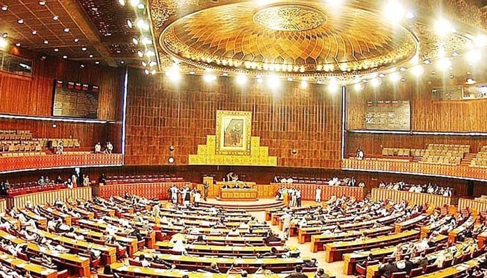 A file photo of the National Assembly of Pakistan.— The News/File