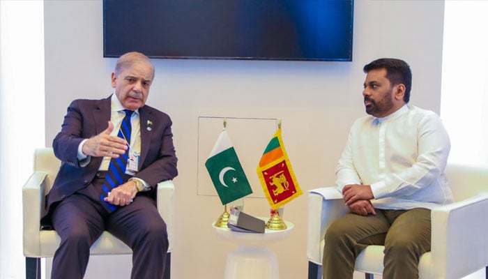 Prime Minister Shehbaz Sharif and President of Sri Lanka Anura Kumara Dissanayake in a meeting. —Embassy Of Sri Lanka UAE website/File