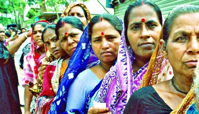 A representational image show women from minorities standing in line. —TheNews/File
