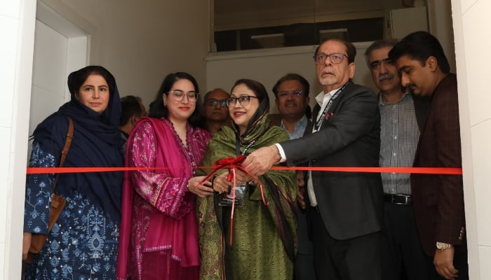 Pakistan Peoples Party Women President Faryal Talpur officially inaugurating the International Art Exhibition: of the World Culture Festival 2025 on December 3, 2025. — Facebook@ACPKHI