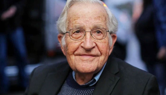US linguist and political activist Noam Chomsky, pictured here in 2018, has been discharged from hospital in Brazil. — AFP/File