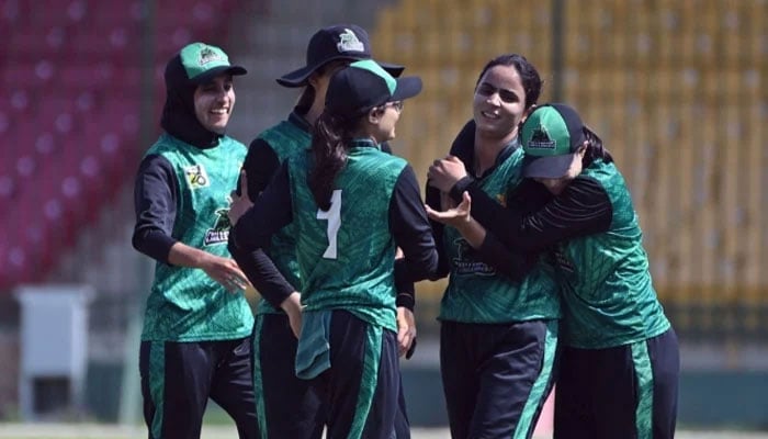Players seen amid a match in the National Women’s T20 Tournament.— PCB/File