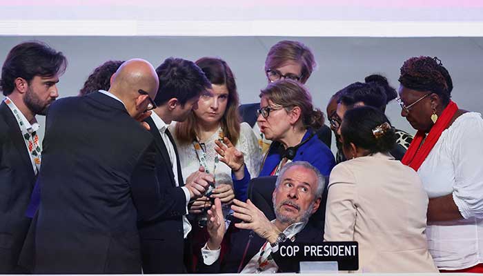 COP30 President Andre Correa do Lago attends the plenary session at the UN Climate Change Conference (COP30), in Belem, Brazil, November 22, 2025. — Reuters