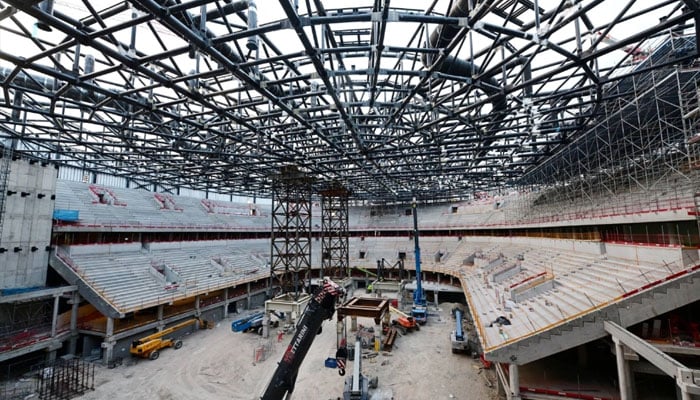 The construction site of the Santa Giulia ice hockey arena in Milan. —Reuters/File