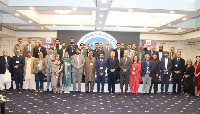 A group photo during the launch of the National Inspector Pilot Training Programme on December 9, 2025. — Facebook@PakMedicalCommission