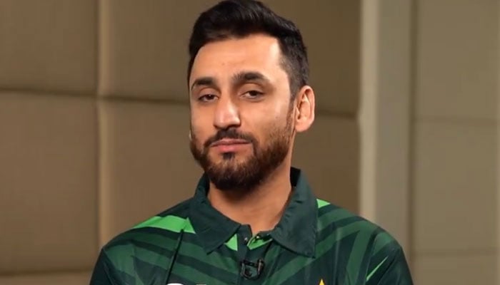 Pakistan captain Salman Ali Agha speaking in the 58th edition of the PCB podcast. — X@TheRealPCB/Screengrab