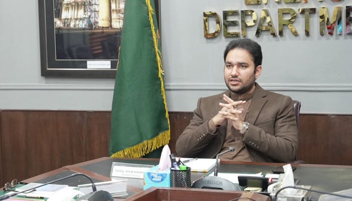 Punjab Minister for Energy Malik Faisal Ayub Khokhar chairs a meeting to review progress on the 50MW Waste-to-Energy (WtE) Project on December 11, 2025. — Facebook@faisalsaifkhokhar
