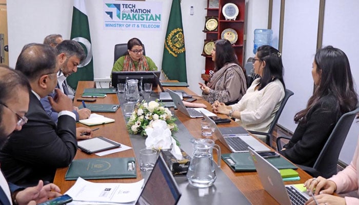 A high-level delegation from Meta is in a meeting with Minister for IT and Telecommunication Shaza Fatima Khawaja  on December 11, 2025. — APP