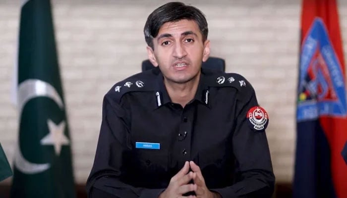 Regional Police Officer (RPO), Kohat Range Abbas Majeed Khan Marwat speaks in a video message. — Screengrab via YouTube@kpcmscu/File
