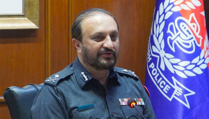 Karachi police chief Javed Alam Odho seen in this image on August 9, 2024 — Facebook@KarachiPoliceOfficial