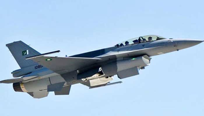 Pakistans F-16 fighter jet.—TheNews/File