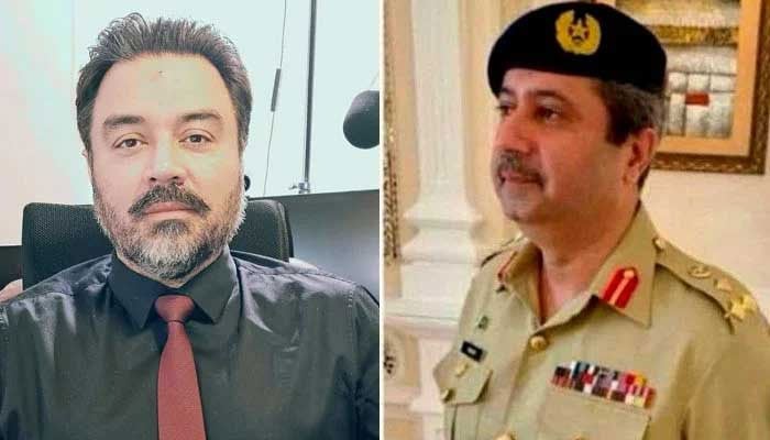 Major (retd) Adil Raja (left) and Brigadier (retd) Rashid Naseer. — Reporter/Murtaza Ali Shah/File