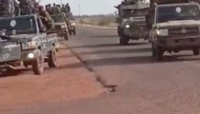 Members of the South Sudan army gather in Heglig, South Kordofan, Sudan, in this still image obtained from social media video released on December 11, 2025. —Reuters