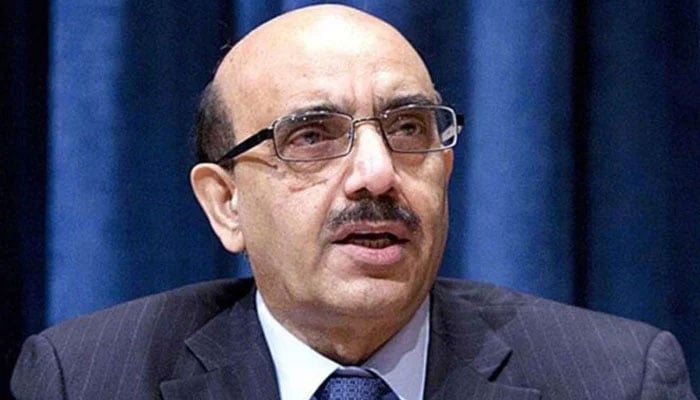Former Ambassador of Pakistan to the United States, China and the United Nations, Sardar Masood Khan,  seen in this image. — APP/File