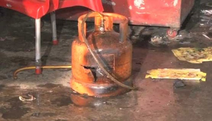 A representational image of damaged gas cylinder after explosion. —TheNews/File