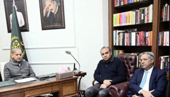 Prime Minister Shehbaz Sharif chairing a review meeting in Lahore, December 20, 2025. —Radio Pakistan