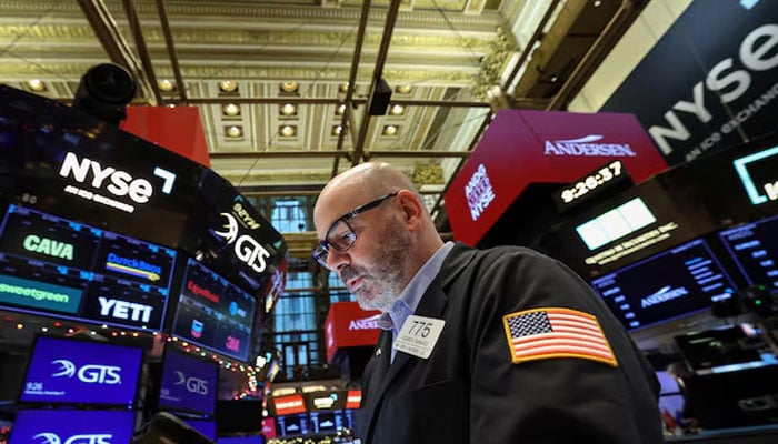 A trader works on the floor at the New York Stock Exchange (NYSE) in New York City, US, December 17, 2025.—Reuters