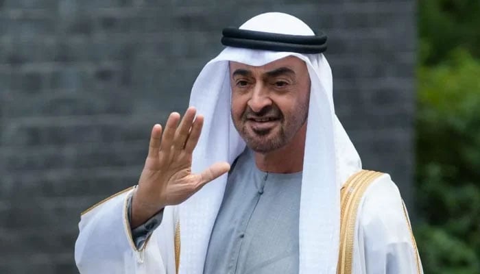 United Arab Emirates President Sheikh Mohammed bin Zayed al-Nahyan arrives in Downing Street ahead of bilateral talks with British Prime Minister Boris Johnson, on September 16, 2021 in London, England. — AFP