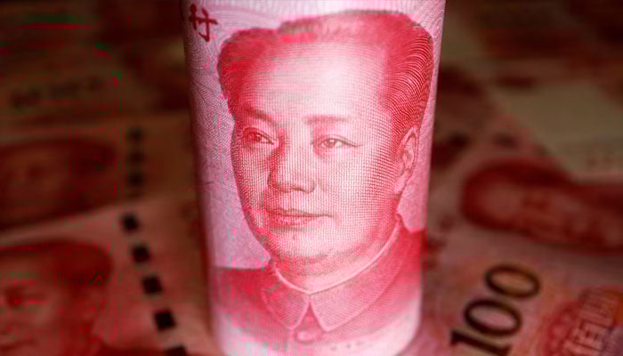 Chinese Yuan banknotes are seen in this illustration picture taken June 14, 2022.—Reuters