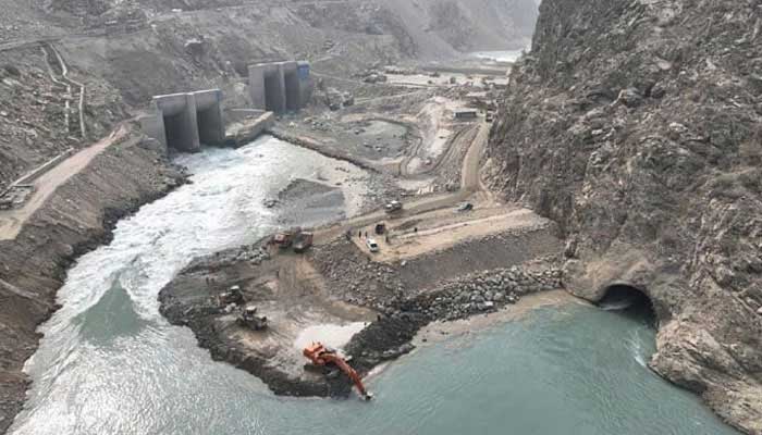 An aerial view of the Dasu Hydropower Project. — Wapda website/File