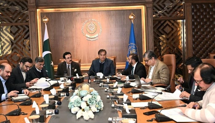 CDA chairman Muhammad Ali Randhawa chairs the 18th CDA Board meeting at CDA Headquarters on December 30, 2025. — Facebook@cda.isb.pk
