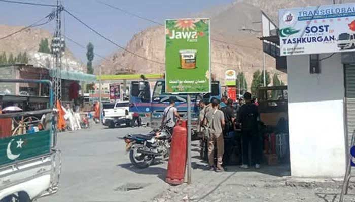 The image show a part of the Sost dry port in Upper Hunza. — Facebook@Sost01/File