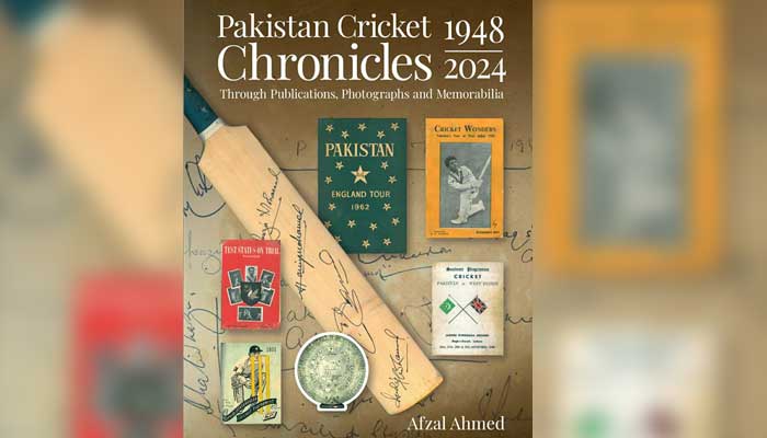 The cover image of Afzal Ahmeds book Pakistan Cricket Chronicle. — Facebook/@saad.shafqat.73