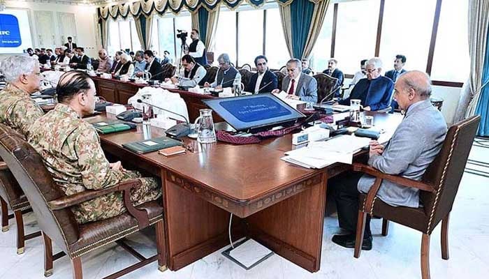 Prime Minister Shehbaz Sharif chairs the 2nd meeting of Apex Committee of Special Investment Facilitation Council (SIFC) in Islamabad, July 21, 2023. — APP