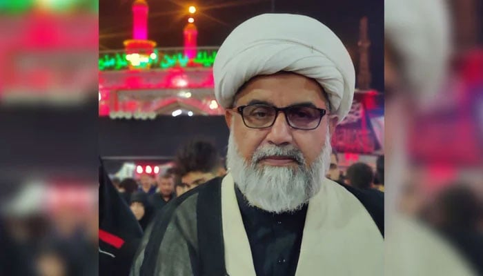 Majlis-s-Wahdat-ul-Muslimeen (MWM) head Senator Allama Raja Nasir seen in this image. — Facebook@AllamaRajaNasirAbbasOfficial/File