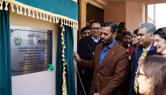 Federal Health Minister Mustafa Kamal inaugurates the first digitalised Health Care Programme at Gokina in Islamabad on January 6, 2026. — PPI