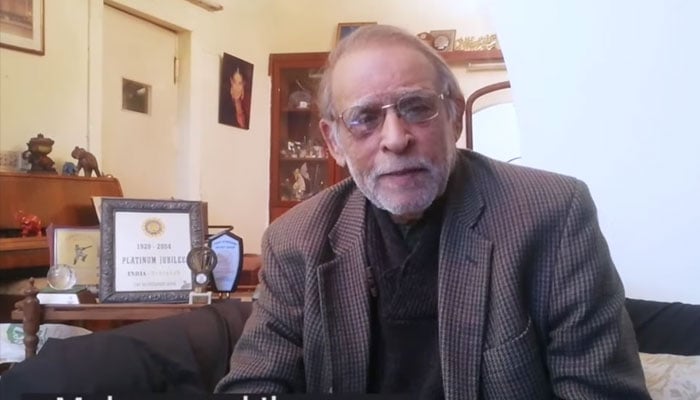 Former Pakistan Test cricketer and ex-Chief Selector Mohammad Ilyas. —Screengrab via Facebook@baseballfederationpakistan/File