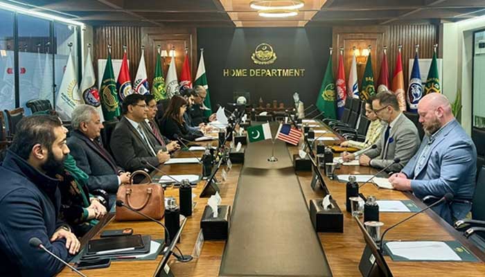 United States Consul General Stetson Sanders meets Punjab Home Secretary Dr Ahmad Javed Qazi at Punjab Home Department. — Facebook/@homedptpunjab