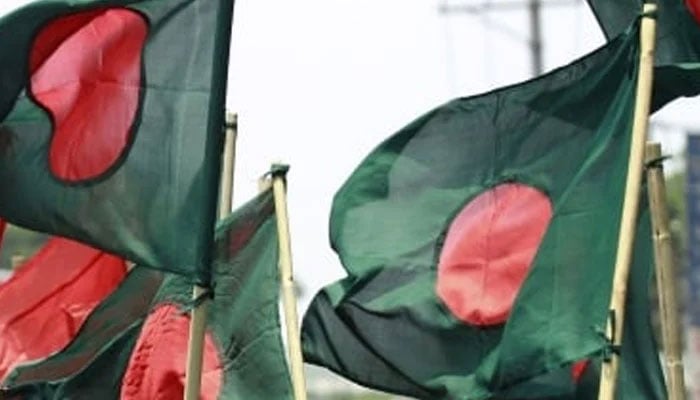Bangladesh flags can be seen. — Reuters/File