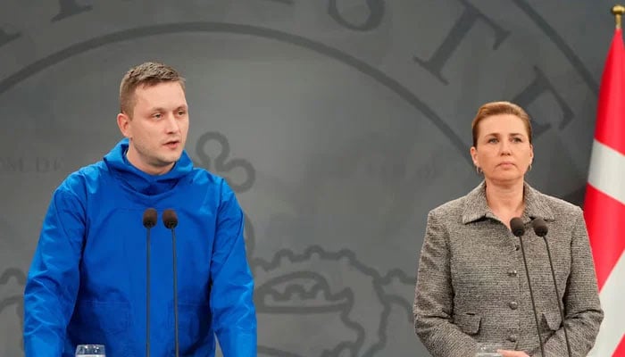 Chairman of the Naalakkersuisut, Greenlands Prime Minister, Jens-Frederik Nielsen and Denmarks Prime Minister Mette Frederiksen give a statement on the current situation at a press conference in the Hall of Mirrors at the Prime Ministers Office in Copenhagen, Denmark January 13, 2026. — Reuters