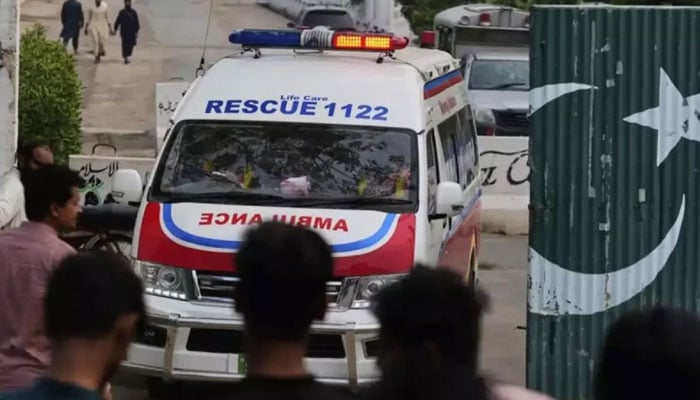 Representational image of an ambulance approaching an incident site on May 7, 2025. — AFP