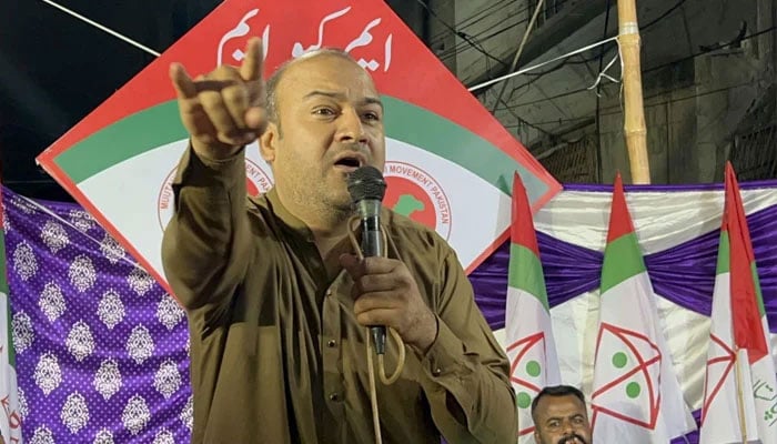 Sindh Assembly opposition leader and senior Muttahida Qaumi Movement-Pakistan (MQM-P) leader Ali Khurshidi. — Facebook@Ali Khurshidi/File