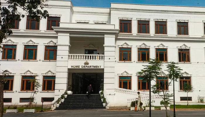 The Punjab Home Department building. —The Punjab Home Department website/File