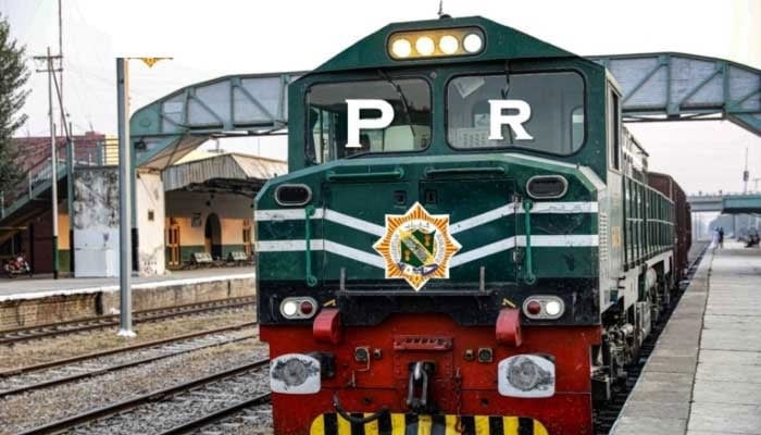 A Pakistan Railways train stationed at a platform. — Pakistan Railways/File