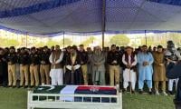 Funeral Prayers For Constable Martyred In Encounter Offered