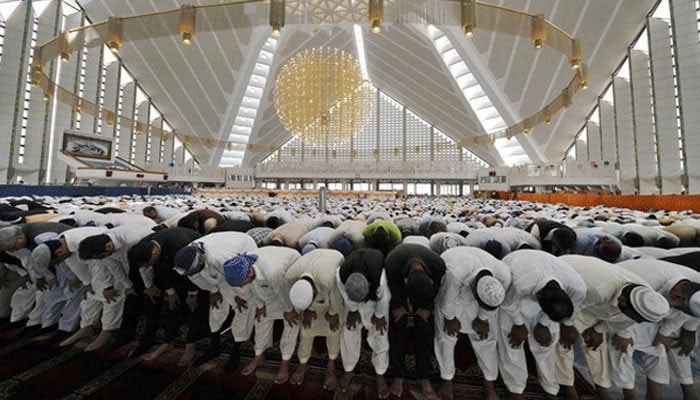 Representational image of people offering mosque. —TheNews/File
