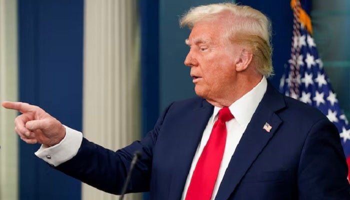 President Donald Trump takes questions as he speaks to reporters at the White House in Washington, US, January 30, 2025. — Reuters
