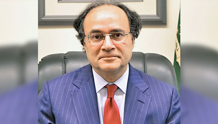 Senator Muhammad Aurangzeb, Minister for Finance & Revenue. —  The News/File