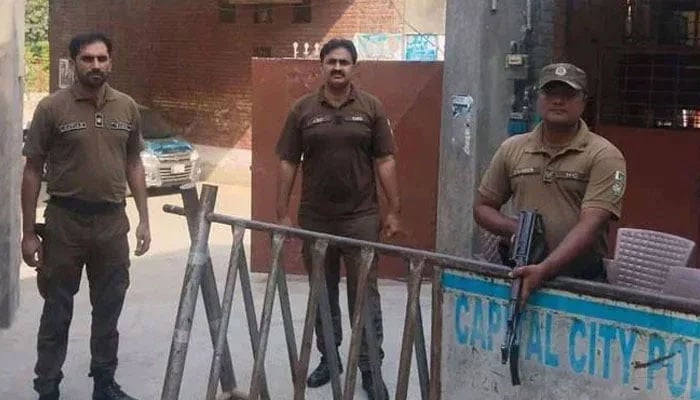Punjab police personnel seen in this image. — APP/File
