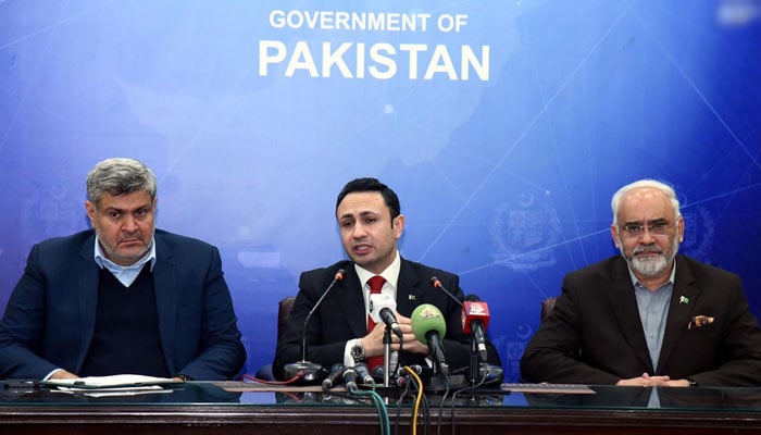Prime Minister’s Coordinator on Tourism Sardar Yasir Ilyas addresses a press conference on January 30, 2026. — INP