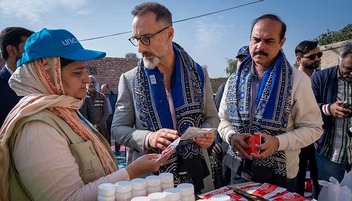 US Consul General in Lahore Stetson Sanders visits South Punjab to review American-supported flood relief operations. — Facebook/@lahore.usconsulate/File