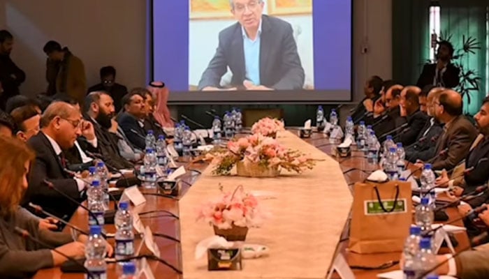 The image shows a glimpse from a National Semiconductor Roundtable Conference at the International Islamic University (IIU), Islamabad on January 30, 2026.  — Facebook@iiu.isbpk/Screengrab